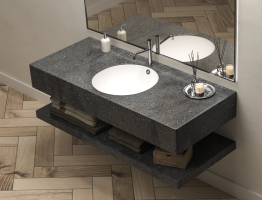 Vasque suspendue sur-mesure en Corian®